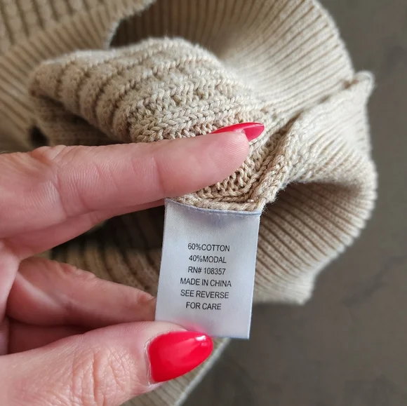 Evereve Tan Ribbed Knit Tank - Picture 3 of 4